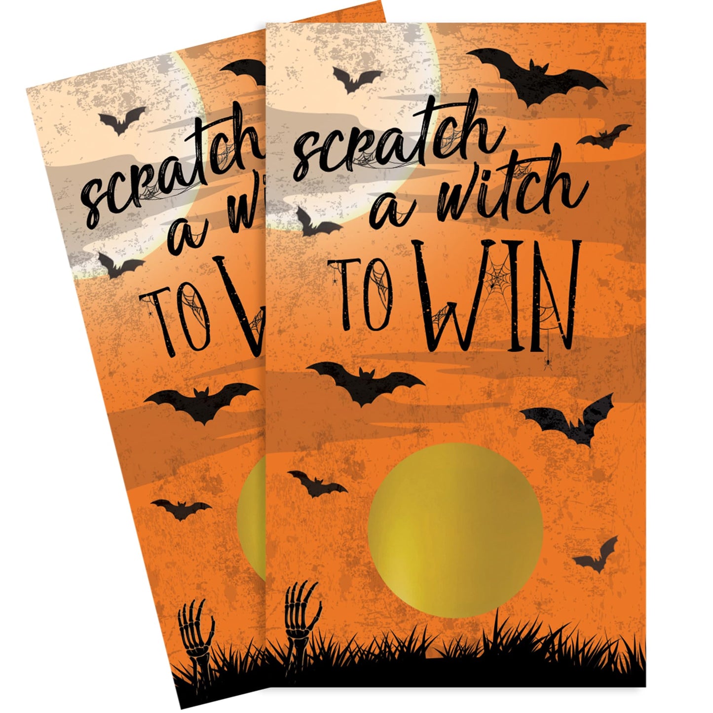 Scratch Off Halloween Party Game, Halloween Party Activity - 30 Cards