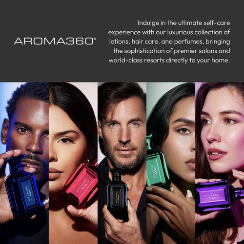 Aroma360 Women's Perfume - Luxurious Fragrance - Notes of Grapefruit, Amber, Peppercorn & Sea Moss - Red, 50mL/1.7 fl oz