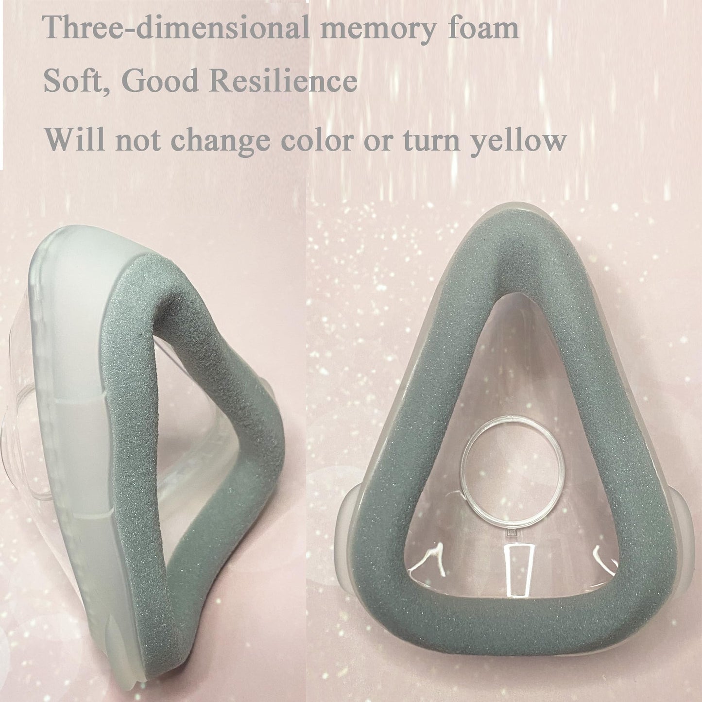 Replacement Compatible with Resmed Airtouch F20 Mask - 2 Pack Memory Foam Cushion Large Size Premium F20 Full Face Replacement Mask Cushion