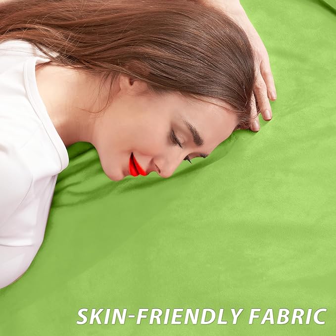 HABUTWAY XX-Large Bean Bag Chair: Giant 7' Memory Foam Furniture Bean Bag Chairs for Adults with Microfiber Cover 7Ft（Lime）