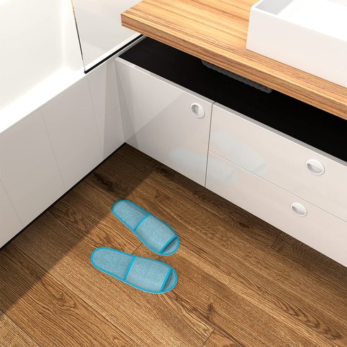 Maeline Bulk 30 Pairs Disposable House Slippers for Family, Guests - Slip-on Open Toe Indoor Home Spa Hotels Office Slipper for Women, Men