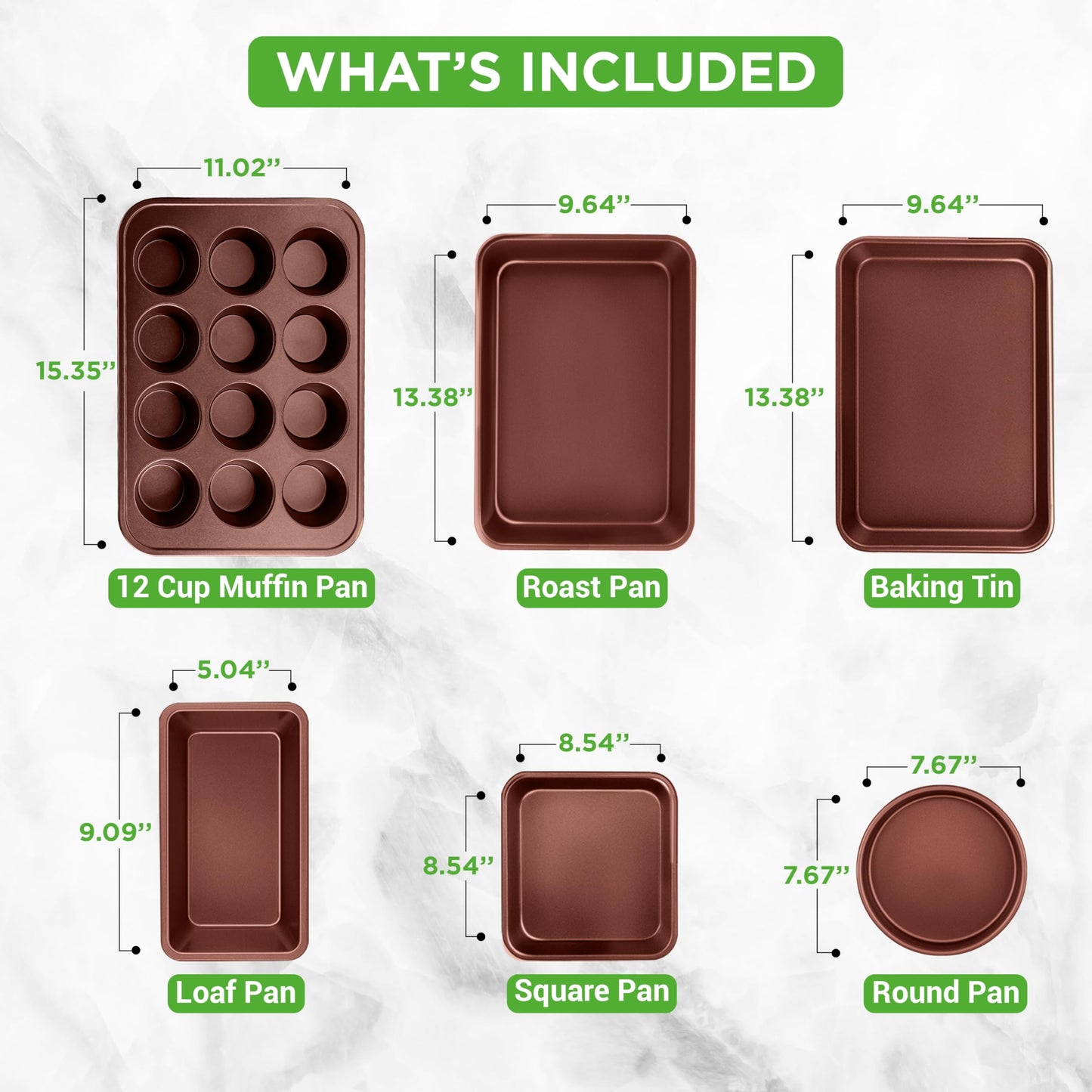 NutriChef 20 Piece Professional Home Kitchen Cookware and Bakeware, Pots and Pans Set Non Stick Kitchenware, Cool-Touch Handles, Safe for Gas, Electric, Induction Cooktops, Easy Clean, Brown