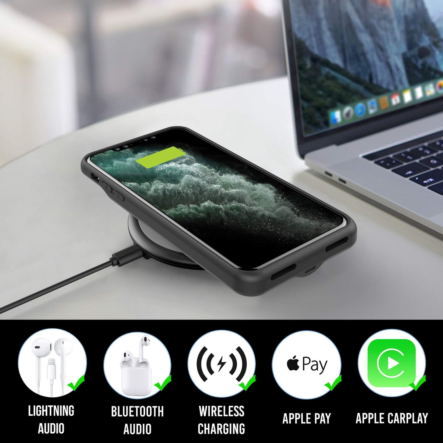 Alpatronix Battery Case For Iphone 11 And Iphone Xr Battery Case, Bx11 5500Mah Slim Portable Protective Extended Charger Cover W