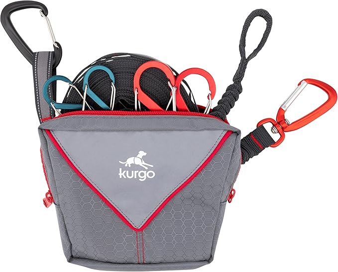 Kurgo Ridgeline Dog Tie Out for Camping,Outdoor Dog Run Zipline,Portable Camp Gear Line,Includes-Carry Pouch,30 ft Tree-Fr...