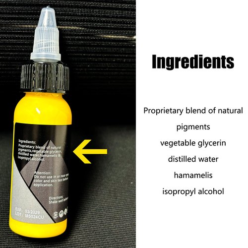 Mummy Warm Tone Tattoo Ink Set 8 Colors Evenly Long Lasting Vibrant and Bright, No Irritation Set 1 oz(30ml)