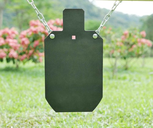 ECCEPOPU Steel Targets for Shooting, Rifle Rated AR500 Steel Gong Silhouette Metal Target for Precision Shooting