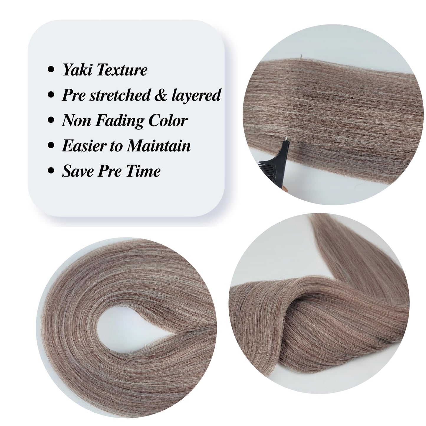 Ash Brown Boho Braiding Hair Curly Braiding Hair for Boho Braids Pre stretched Knotless Hair for Bohemian Braids(30 inch, Packs