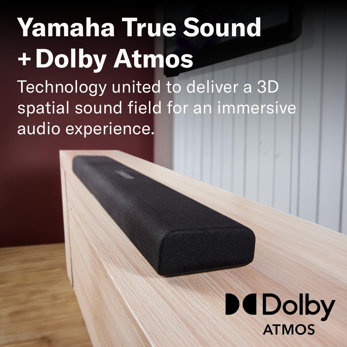 YAMAHA SR-B40A Dolby Atmos Sound Bar with Wireless Subwoofer (Black)