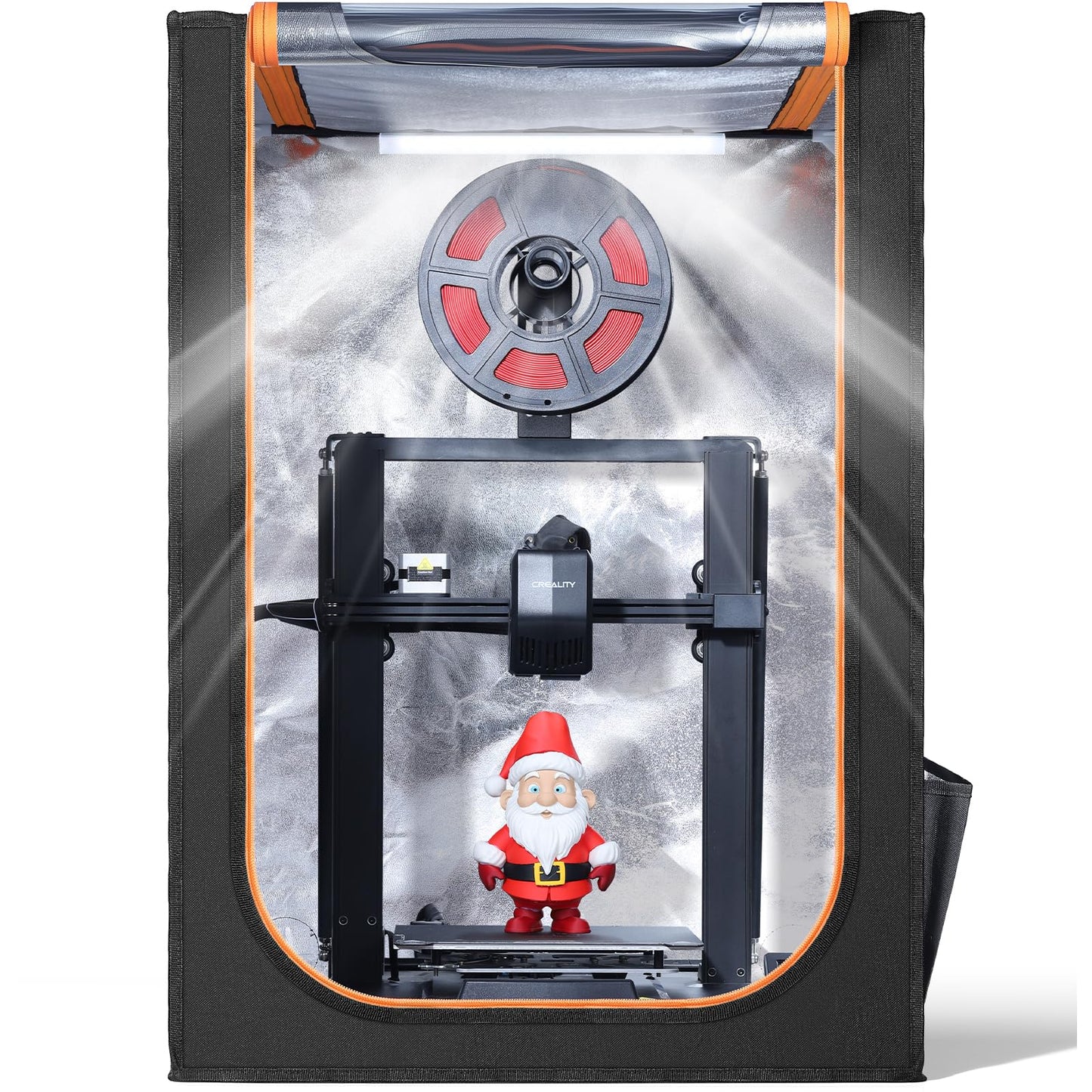 3D Printer Enclosure with LED Lighting, Fireproof Dustproof Tent Constant Temperature Protective Cover for Creality Ender 3 V3 SE/KE/Ender 3/Ender 3 Pro/Ender 3V2/Ender 3S1/Neo/Anycubic Elegoo, Medium