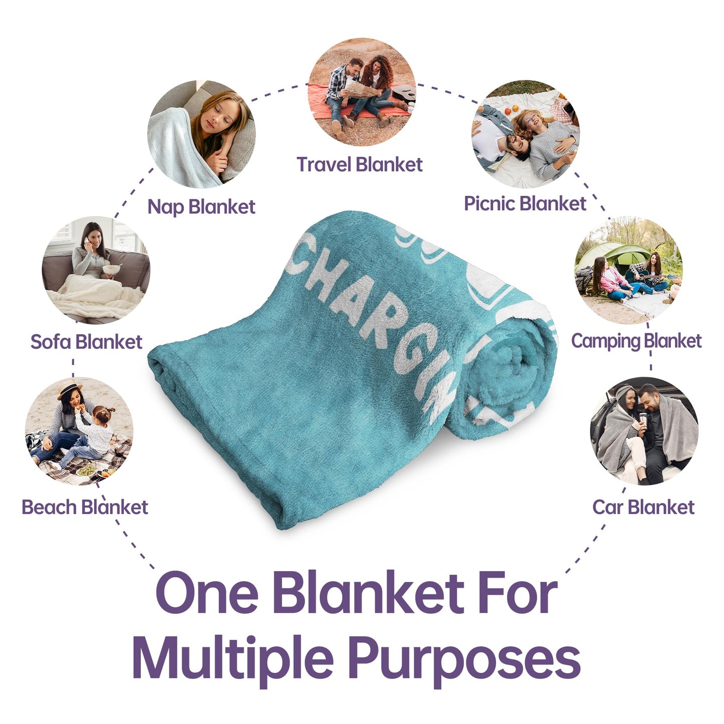 Funny Nana Gifts, Nana is Charging Sloth Blanket, Nana Birthday Gifts, Gifts for Nana from Grandkids, Present for Nana Christmas Mothers Day, Super Soft Throws Blankets for Nana 60"X50"