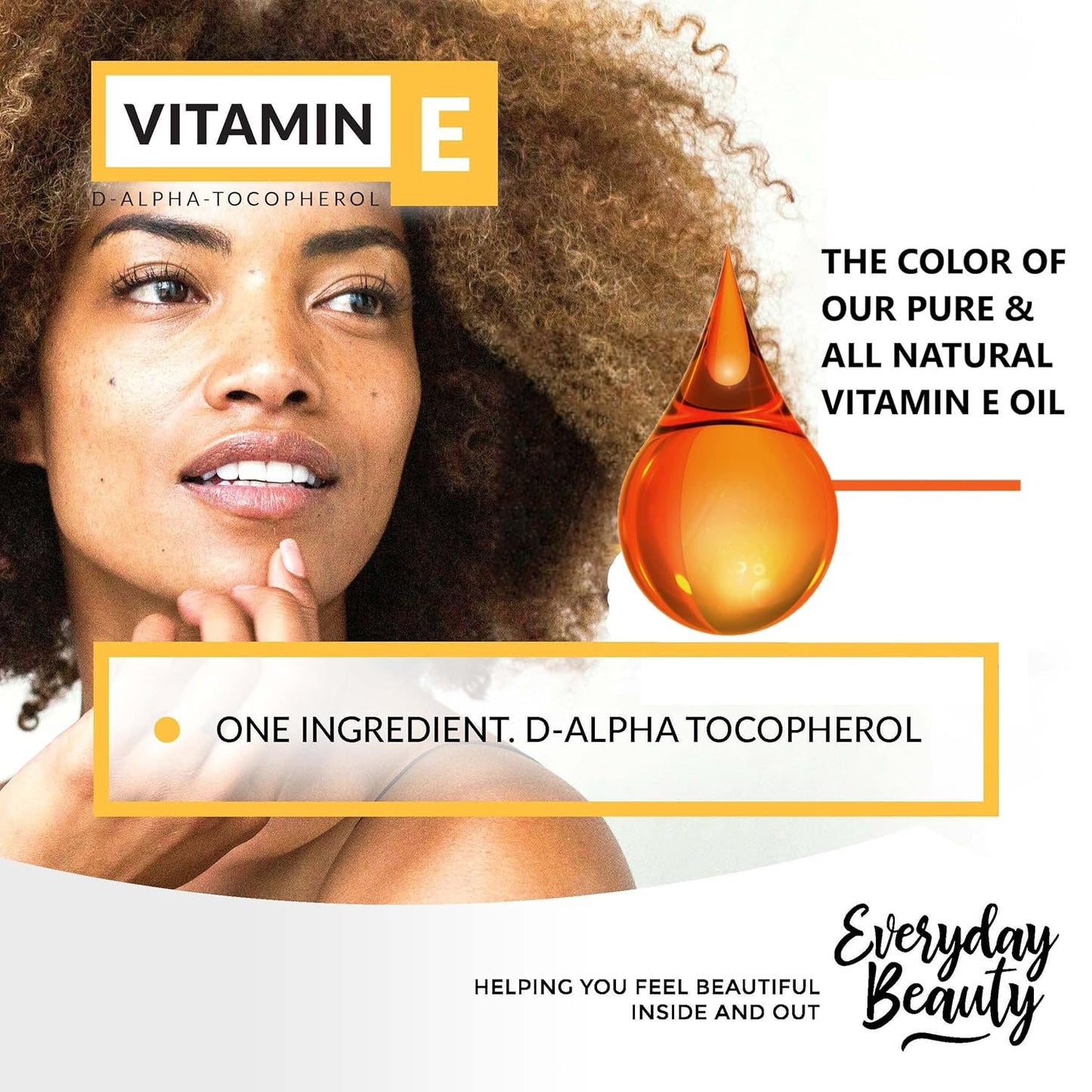 Vitamin E Oil Bulk - 1 Gallon - D-Alpha Tocopherol 100% Pure & All Natural 42,500 IU per oz - Thick, Amber Color, Nutty Aroma - From Wheat Germ - Face Body Hair - DIY Cosmetics & After Surgery Scars
