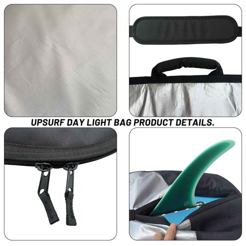 UP SURF Surfboard bag, Daylight Bags for Longboard, Size 8’6”,9’2”,9’6", Surfboard cover for Storage and Transport Surfboard (9'2")