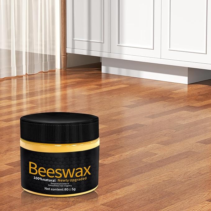 Beeswax Polish – Natural Wood Furniture Restorer, Deep Nourishing Repair Wax, Protective Shine Coating, Wood Maintenance Solution for Cabinets, Tables, Hardwood Floors