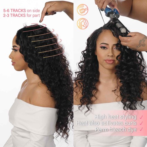 Sensationnel Pearlish bundle human hair - euro body deep pearl conditioned 15a soft remy beauty supply sew in or glue on bundles (20 Inch, NATURAL)