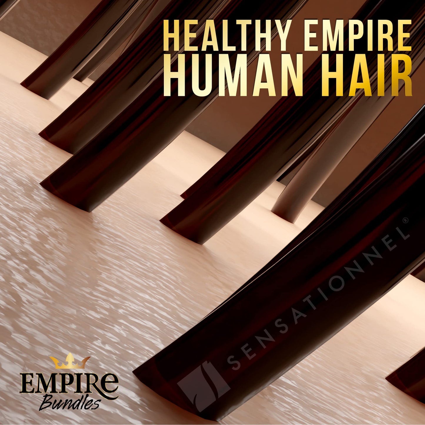 Sensationnel Empire bundles- straight 10a tangle shed free human hair for weaving and sew in styles - 1 pack (18 inch, DARKRED)