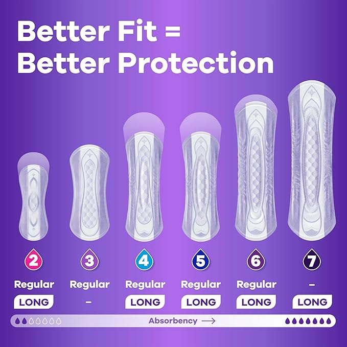Always Discreet Adult Incontinence Pads for Women, Moderate Absorbency, Regular Length, Postpartum Pads, 198 Count (3 Packs of 66)