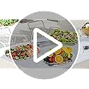 Chilled Serving Platters,Chilled Veggie Tray with Lid,Ice Serving Platters and Trays Cold Travel,Fruit Ice Serving Tray,Ap...