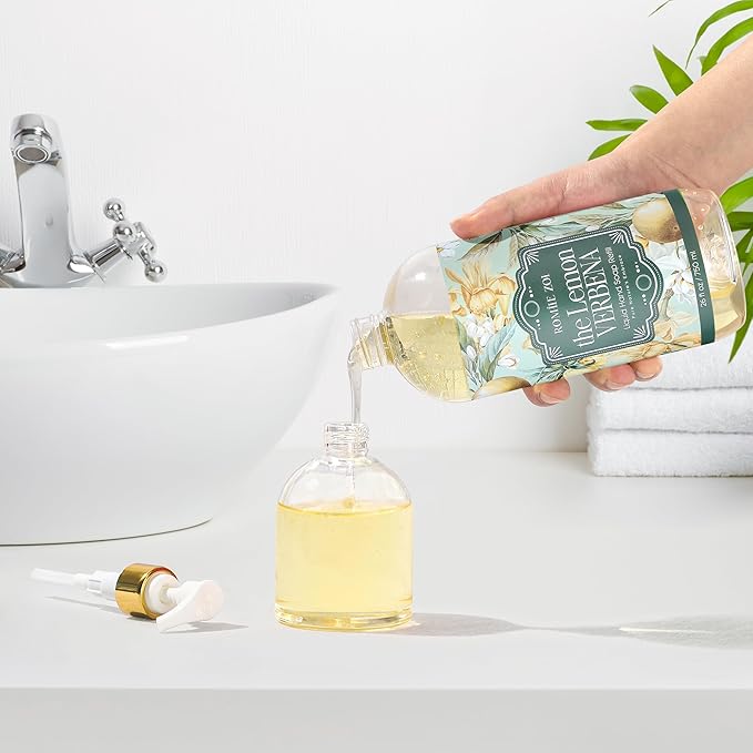 ROMIIE ZOI Liquid Hand Soap Refill, Lemon Verbena, Gentle & Moisturizing Formula, 750 ML/ 26 FL OZ