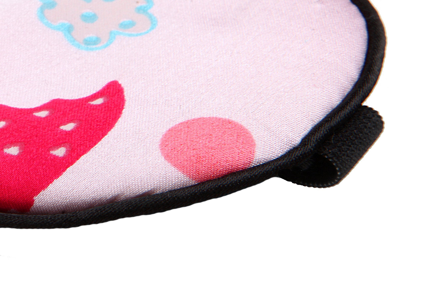 NMM Global 100% Natural Silk Sleep Eye Mask Kids, Cute Night Sleeping Mask with Adjustable Elastic Strap for Newborn (Baby Cute Pink)