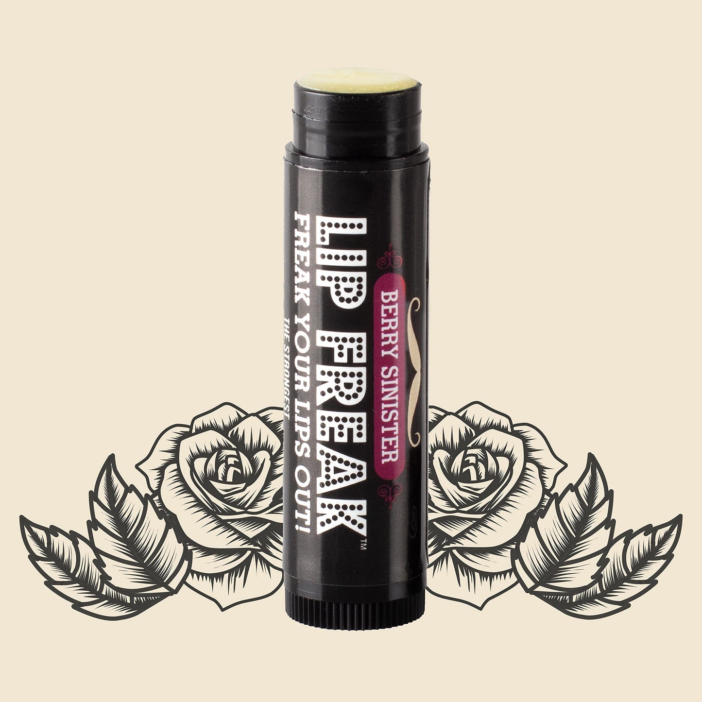 Doctor Lip Bang's BUZZING Lip Balm | Lip Freak| 100% All Natural | Cruelty Free | Berry Sinister