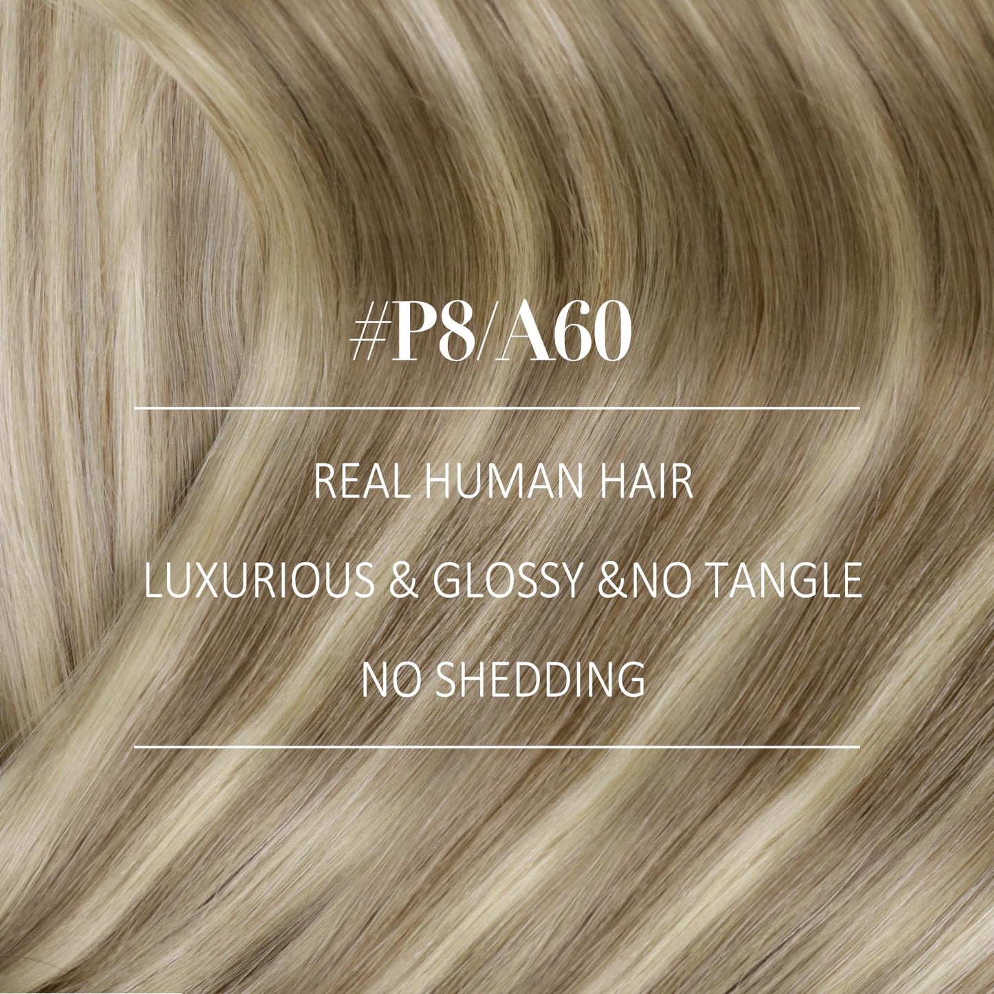 YoungSee Clip in Extensions for Women Blonde Clip in Human Hair Extensions Blonde Highlights with Light Brown Straight Hair for