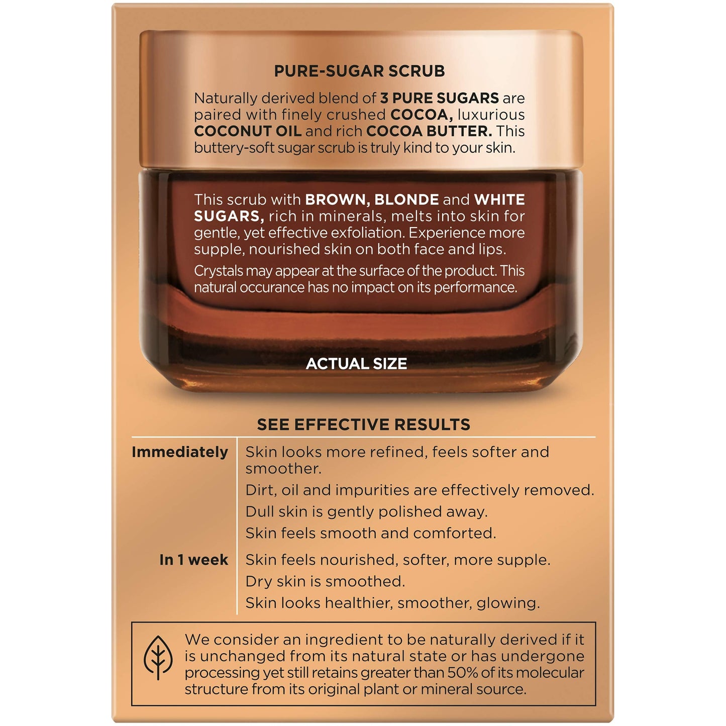 LOr  al Paris Pure Sugar Scrub Nourish and Soften, 1.7 oz.