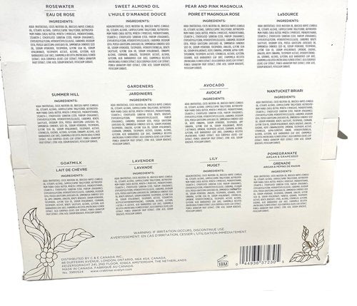 Crabtree & Evelyn Hand Therapy 12 Pack (.9 oz Each) Nantucket, Summer Hill & More