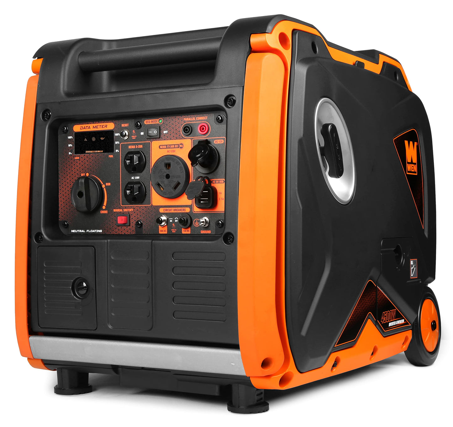 WEN 56450i Super Quiet 4500-Watt RV-Ready Portable Inverter Generator with Fuel Shut-Off