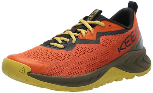 KEEN Men's Versacore Speed Breathable Vented Comfortable Hiking Shoes, Gold Flame/Antique Moss, 9