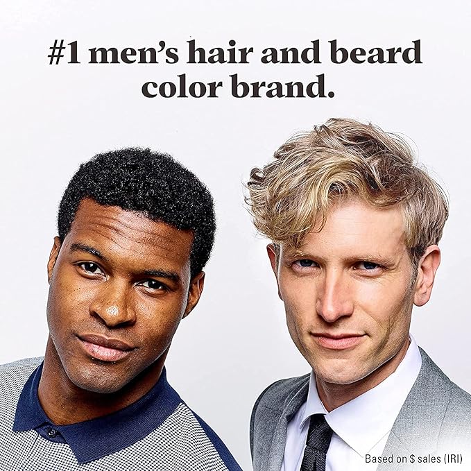 Just For Men Shampoo-In Color, Mens Hair Dye with Vitamin E for Stronger Hair - Rich Dark Brown, H-48 (Pack of 2)