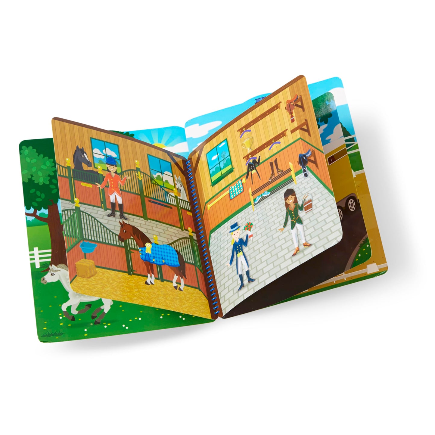 Melissa & Doug Puffy Sticker Activity Book: Riding Club - 139 Reusable Stickers