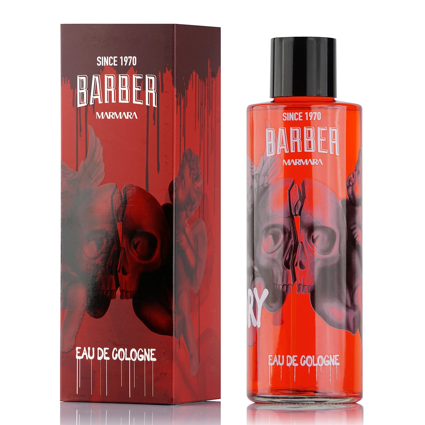 Marmara Barber Cologne - Best Choice of Modern Barbers and Traditional Shaving Fans Limited Edition Glass Bottle in Gift Box (500 ml, Love Memory)