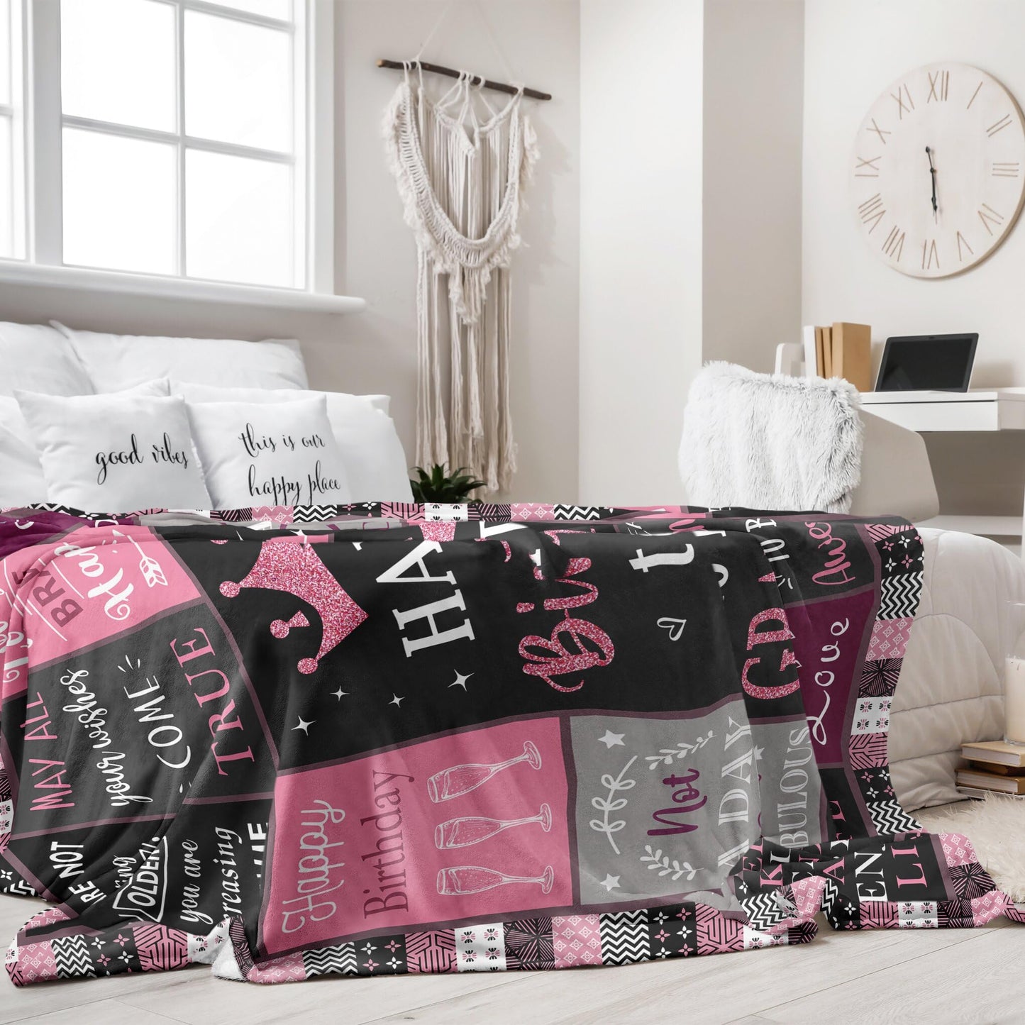 Mosslink Grandma Birthday Gifts, Birthday Gifts for Grandma Unique, Grandmother Birthday Gift Ideas Throw Blanket 60"x50"