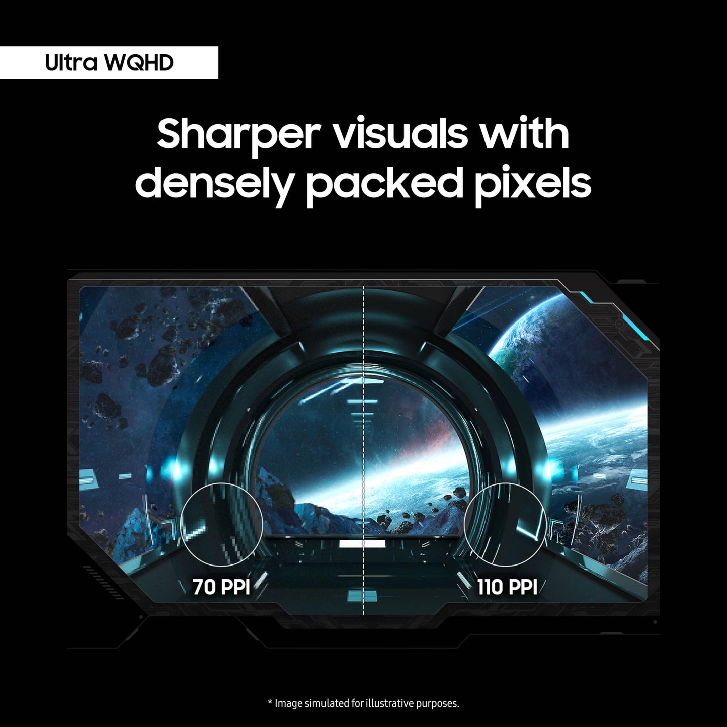 Samsung 34' Odyssey G85SB Series QD-OLED Ultra WQHD Curved Gaming Monitor, 175Hz, 0.03ms, DisplayHDR True Black 400, AMD FreeSync Premium Pro, Advanced Game Streaming, LS34BG850SNXZA