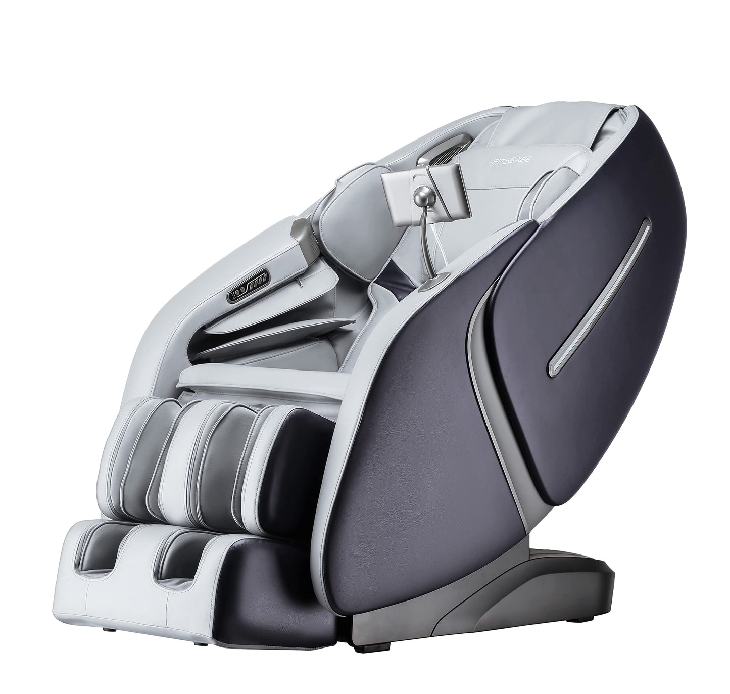 FITSSAGE Massage Chair SL Track Massage Chair Recliner, Zero Gravity Full Body Airbag Massage Chair with Body Scan Bluetooth Heat Touch Screen Foot Roller Handrail Shortcut Key, R8663 Gary