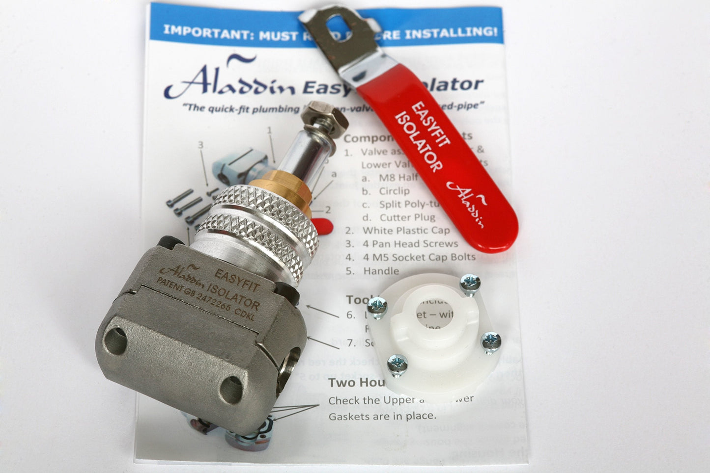 Aladdin EasyFit Isolator Valve and Tools Pack - Starter Kit