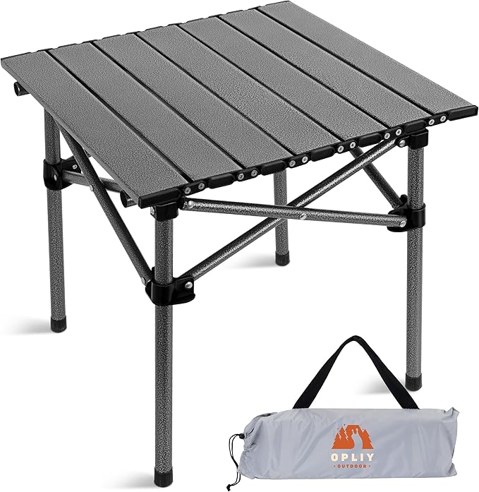 Opliy Folding Camping Table,Portable Table for 1-2 Persons -Collapsible Table Lightweight with Carry Bag for Camping, Hiki...