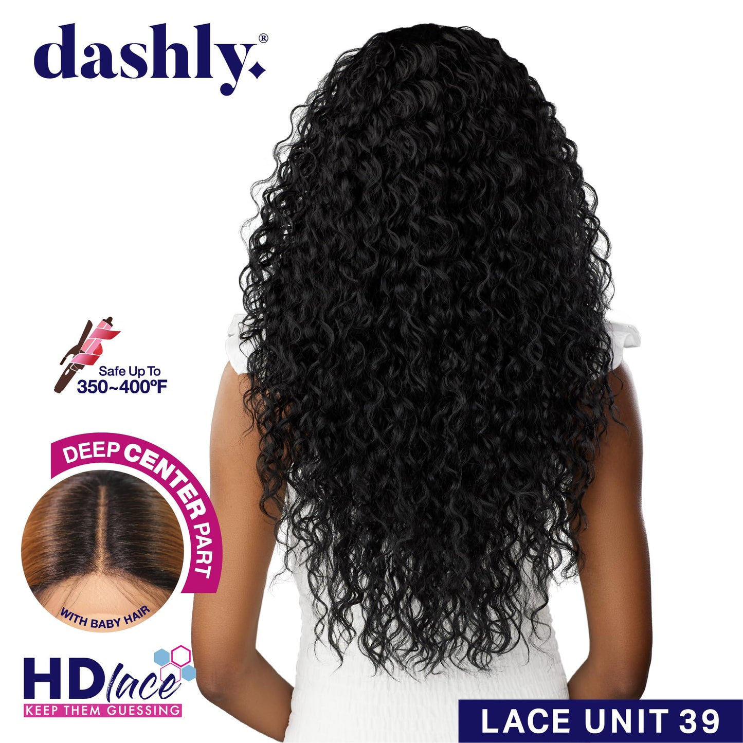 Sensationnel Synthetic Hair Dashly Hd Lace Front Wig - Lace Unit 39 (BALAYAGE LATTE)