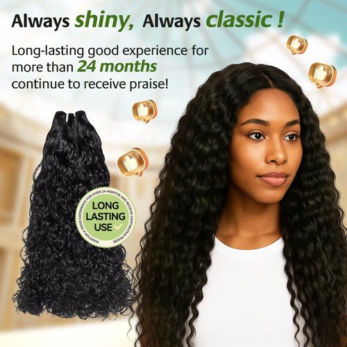 ISSEY KASUMI Raw Indian Human Hair Single Bundle,Triple Lifespan Than Regular Virgin Hair,In-Store Quality,Online Price! 100% Raw Indian Hair Bundles Water Wave Raw Hair Bundles 20 Inch