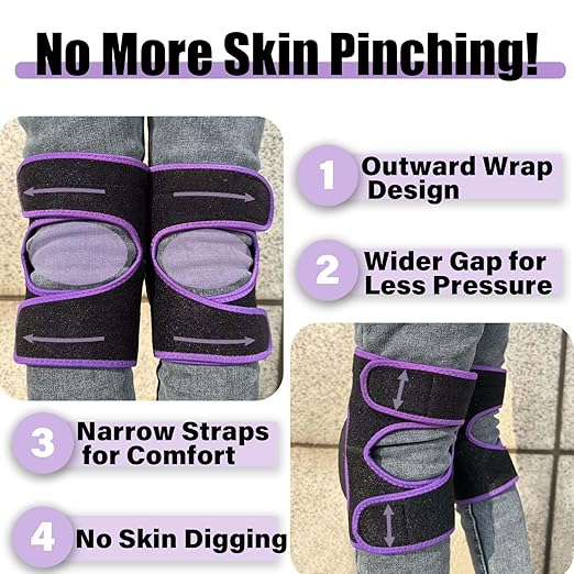 Garden Work Knee Pads for Adults, Soft Kneeling Pad for Women Gardeners, Scrubbing Floors & House Cleaning, Safety Men Knee Cushion for Chritmas for Flooring, Weeding, Crawling - Easy Fit & Clean - Purple (Large)