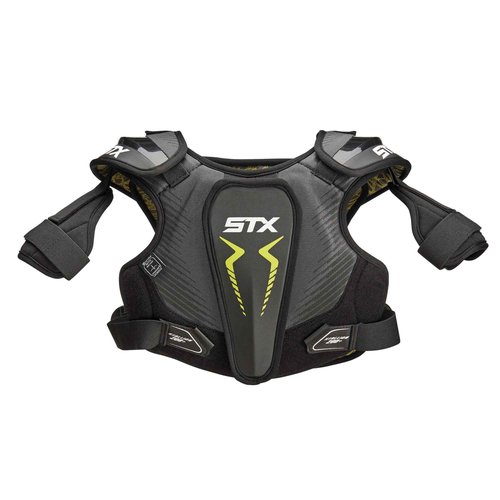 STX Stallion 200+ Lacrosse Shoulder Pad, Black/Grey, Large
