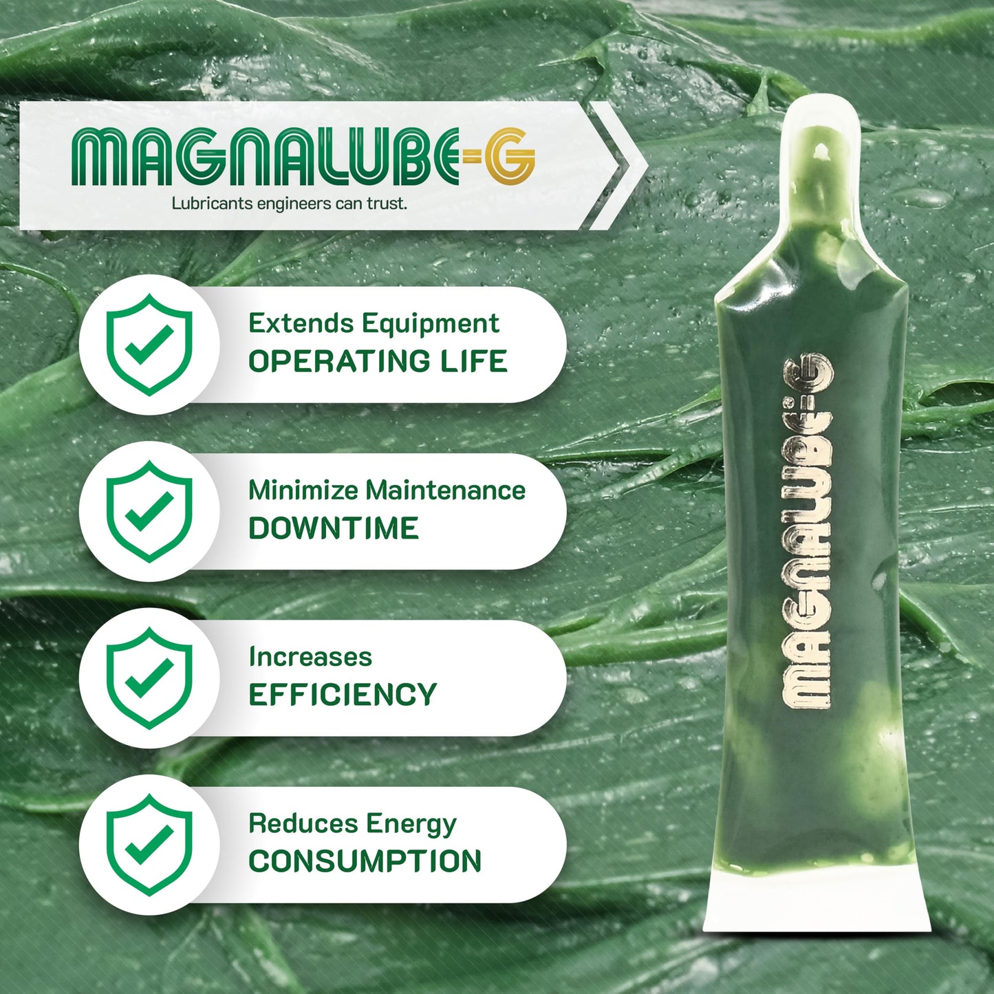 Magnalube-G All Purpose Grease – No Drips or Leaks – Waterproof High-Temp, Dielectric – PTFE Lubricant for Door Hinges, Tracks, 3D Printers, Marine, Reels, Bearings, Joints – 0.75oz Tube, 10-Pack