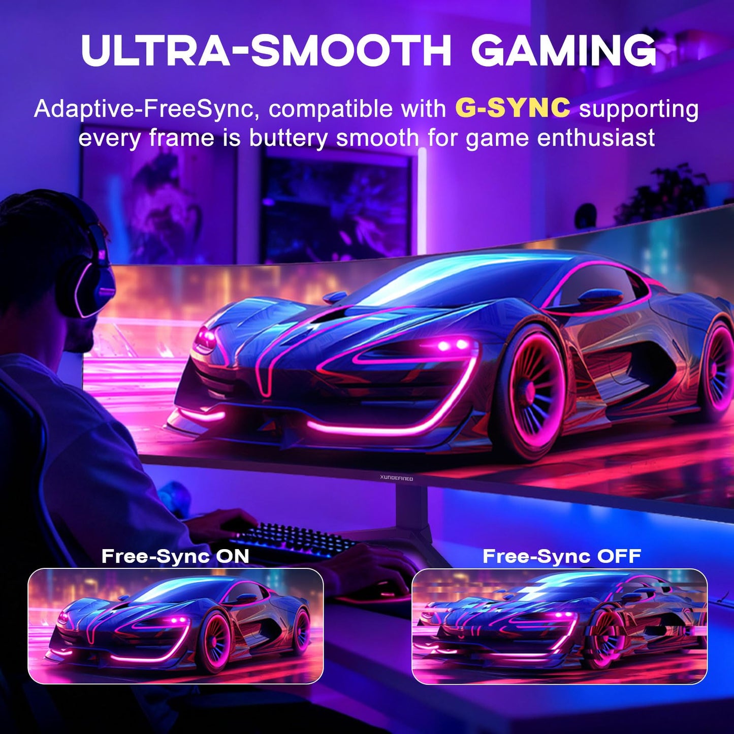 49 inch Curved Monitor with Remote, 165Hz WDQHD(5120 x 1440p) 5K Ultrawide Gaming Monitor R1500, HDR400, 3000:1 Contrast, sRGB 100%, USB-C, FreeSync, PIP/PBP, Built-in Speaker, HDMI 2.1 & DP 1.4