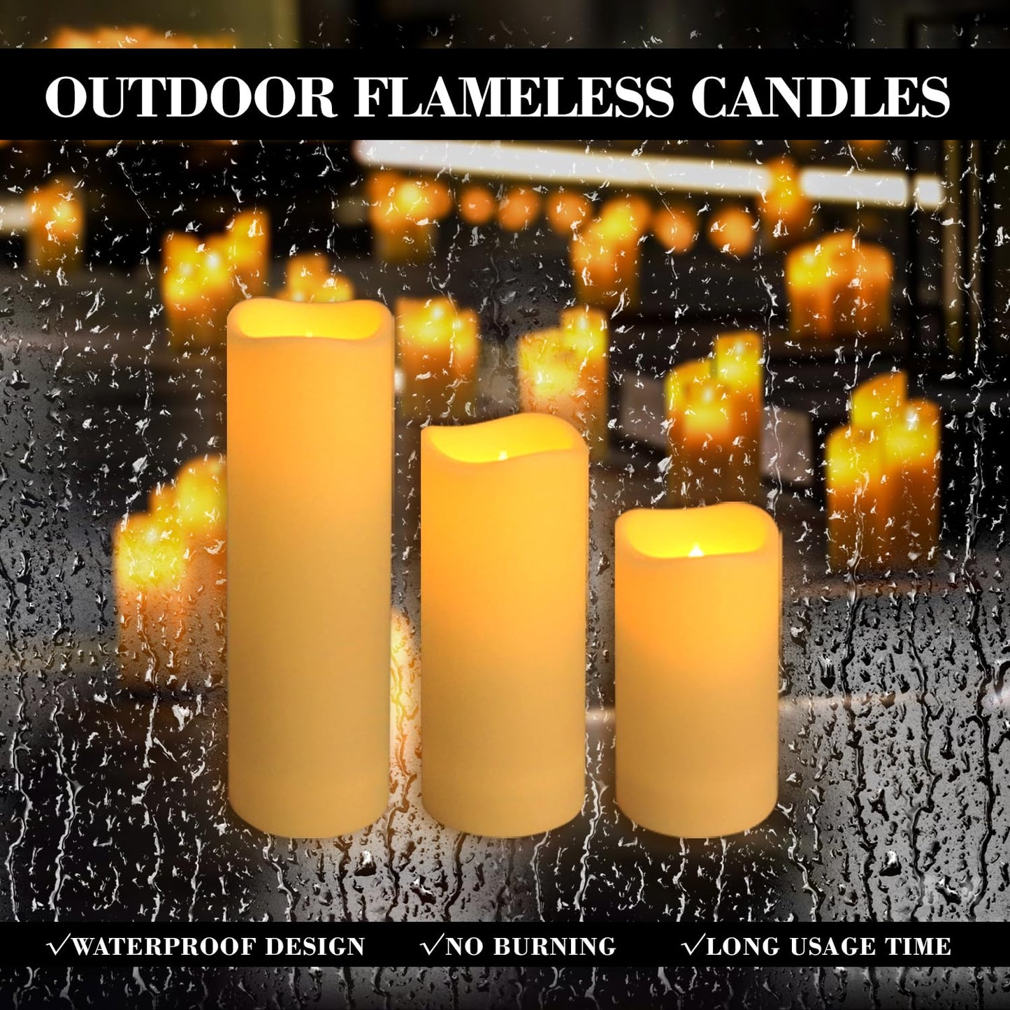 CLTNIKET 72-Pack LED Flameless Candles with Remote Control - Perfect for Home, Parties, and Special Occasions - Create a Magical Ambiance Effortlessly(Three Sizes)