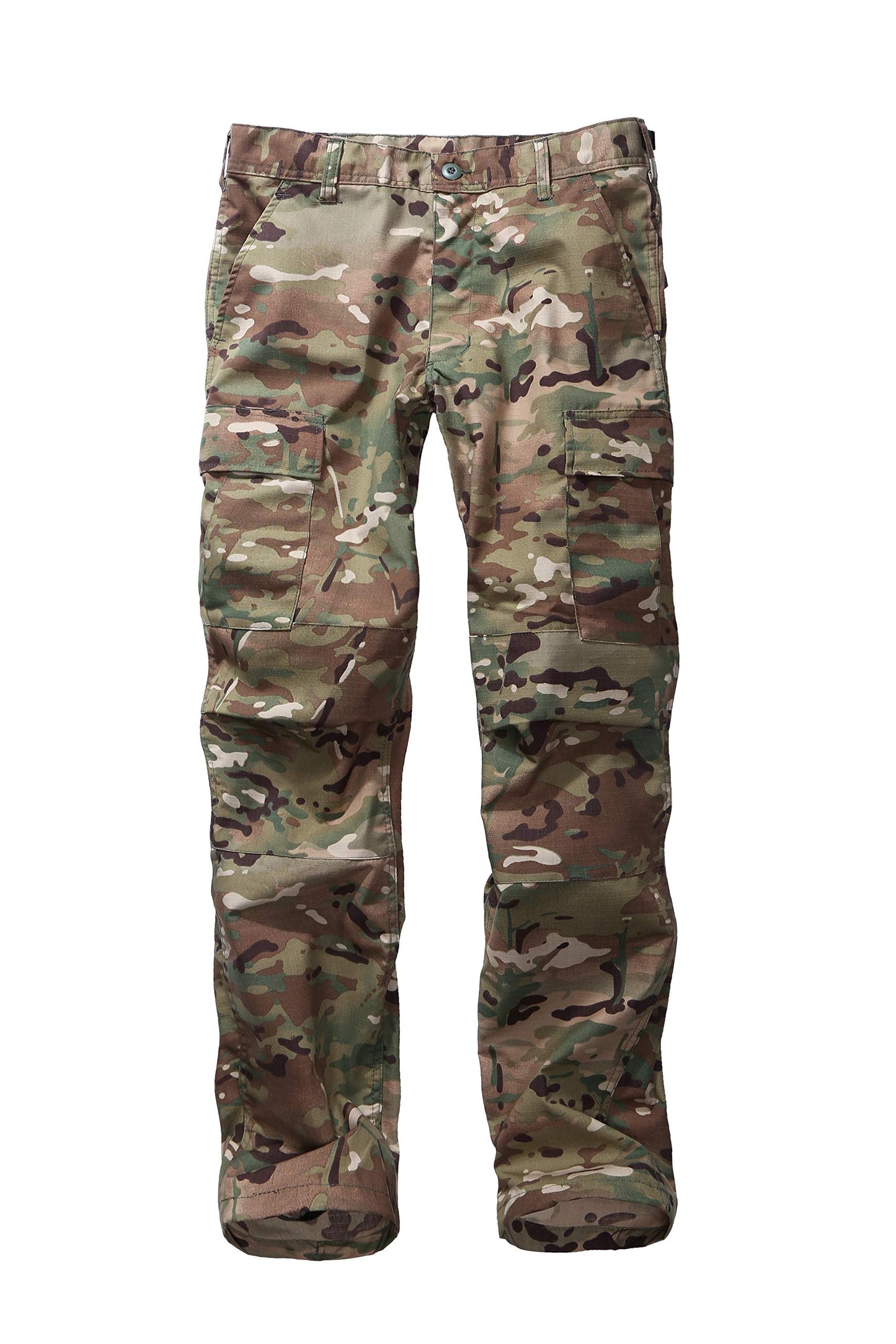 BACKBONE Mens Fashion Bright Camouflage Cargo Pants Military Combat Style BDU Pants (Size L, CP Camo - Ripstop)