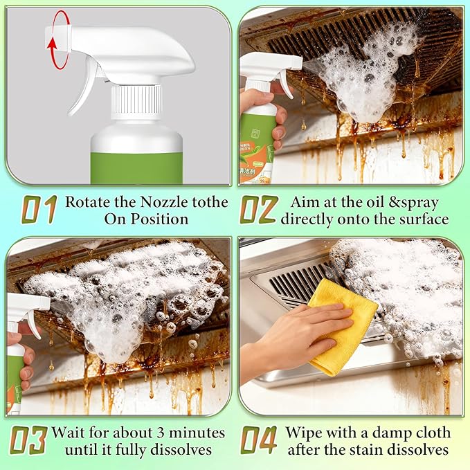Fly Cleanse Natural Enzyme Formula to Household Appliances,Fly Clease Multi-Purpose Cleaner, Natural Enzyme Formula for Household Appliances, Multi-Purpose Cleaner for Hood, Oven, Stove & More