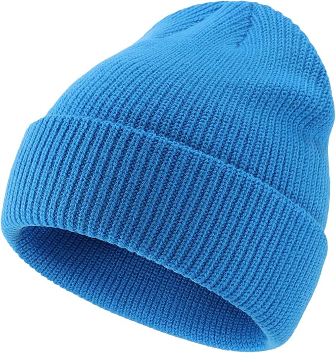 Connectyle Classic Double Layer Knit Beanie Hat Warm Thick Acrylic Winter Hats Daily Cuffed Beanies Watch Hat for Men Women
