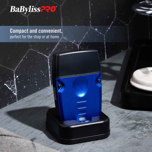 BaBylissPRO High-Performance Compact LO-PROFX Single Foil Shaver with Charging Stand