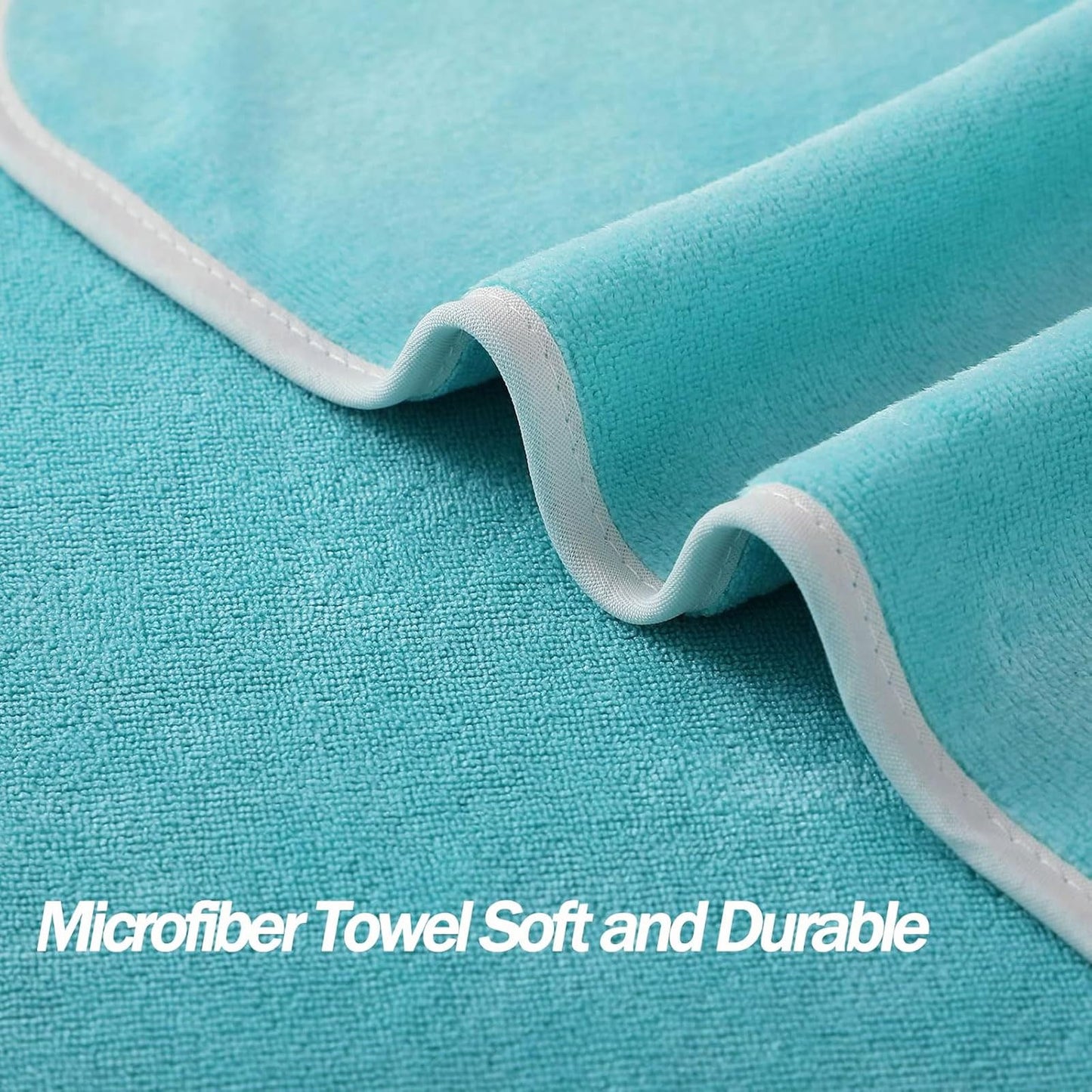 Wuwahold Microfiber Gym Towels Bigger Size Super Soft for Exercise Fitness, Sports, Workout, 380-GSM 15-Inch x 31-Inch Quick-Drying Towels (3 Pack, Pure Green)
