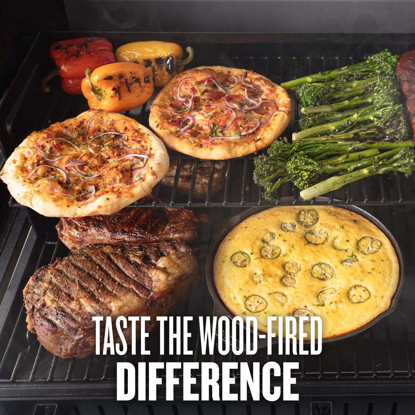 Traeger Grills Woodridge Pro Plus Electric Wood Pellet Grill and Smoker, 970 Sq. In., Folding Side Shelf, WiFIRE Technology, Super Smoke Mode, Outdoor Pellet Smoker Grill with Cabinet, TFC97JLK